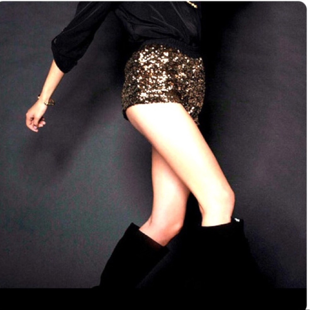 Zara Basic sequins shorts